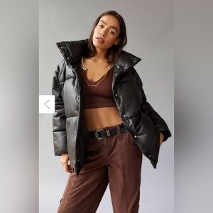 Avec Les Filles Black Puffer Jacket size XS